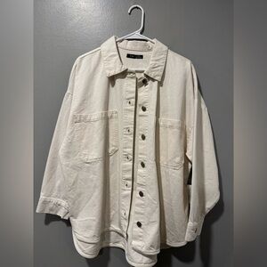 NWT DEX Cotton Jacket in Cream Size Large